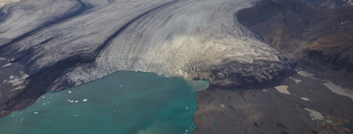 Breiðamerkurjökull og Jökulsárlón. Ljósm. Snævarr Guðmundsson, 13. september 2014.