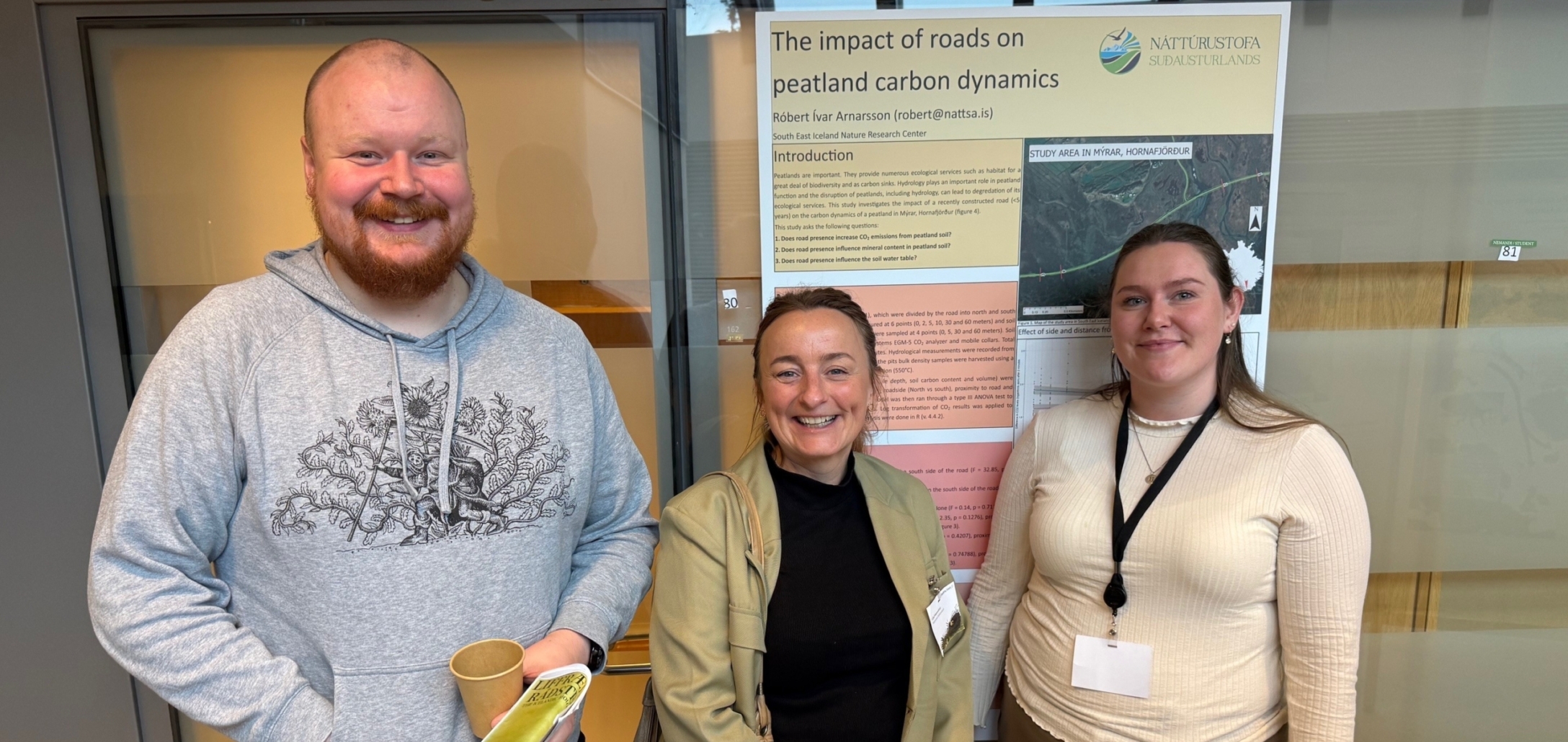 Starfsmenn NattSa á líffræðiráðstefnu Líffræðifélags Íslands 2025