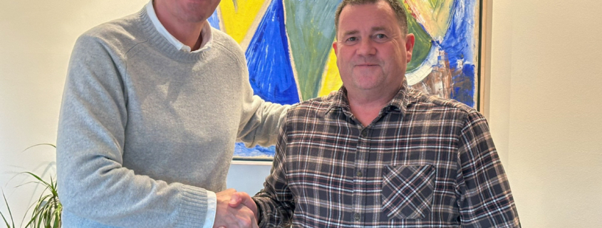 Sigurjón Andrésson, formaður stjórnar, og Snævarr Guðmundsson, nýráðinn forstöðumaður.